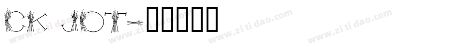 CK Jot字体转换
